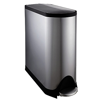 simplehuman Butterfly Pedal Bin, Fingerprint Proof Brushed Stainless Steel, 45L simplehuman Butterfly Pedal Bin, Fingerprint Proof Brushed Stainless Steel, 45L
